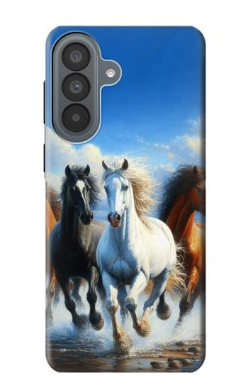 S3996 Horse Running Hülle Schutzhülle Taschen für Samsung Galaxy A37