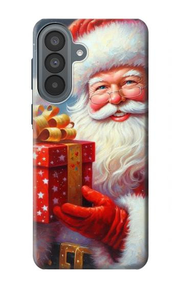 S4029 Xmas Smiling Santa Claus Gift Box Hülle Schutzhülle Taschen für Samsung Galaxy A37