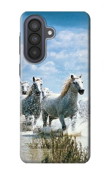 S0250 White Horse Hülle Schutzhülle Taschen für Samsung Galaxy A57