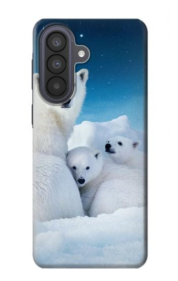 S0285 Polar Bear Family Arctic Hülle Schutzhülle Taschen für Samsung Galaxy A57