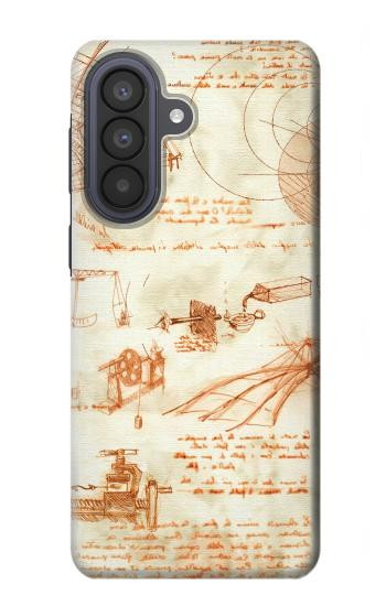 S0566 Technical Drawing Da Vinci Hülle Schutzhülle Taschen für Samsung Galaxy A57