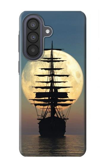 S2897 Pirate Ship Moon Night Hülle Schutzhülle Taschen für Samsung Galaxy A57