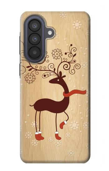 S3081 Wooden Raindeer Graphic Printed Hülle Schutzhülle Taschen für Samsung Galaxy A57