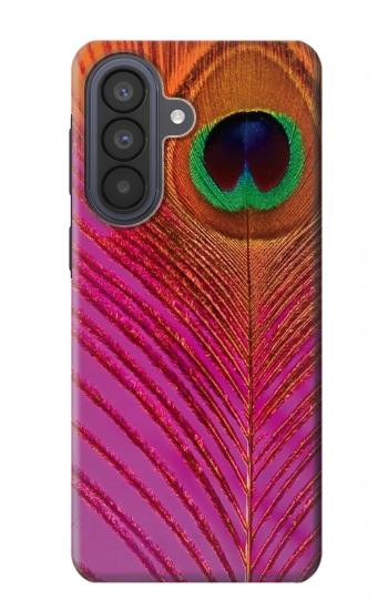 S3201 Pink Peacock Feather Hülle Schutzhülle Taschen für Samsung Galaxy A57