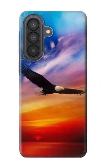 S3841 Bald Eagle Flying Colorful Sky Hülle Schutzhülle Taschen für Samsung Galaxy A57