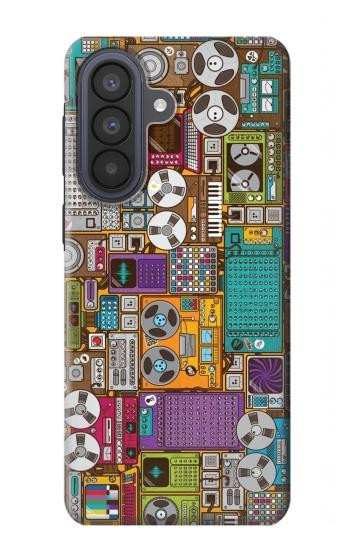 S3879 Retro Music Doodle Hülle Schutzhülle Taschen für Samsung Galaxy A57