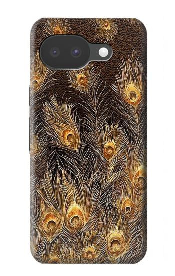 S3691 Gold Peacock Feather Hülle Schutzhülle Taschen für Google Pixel 10a