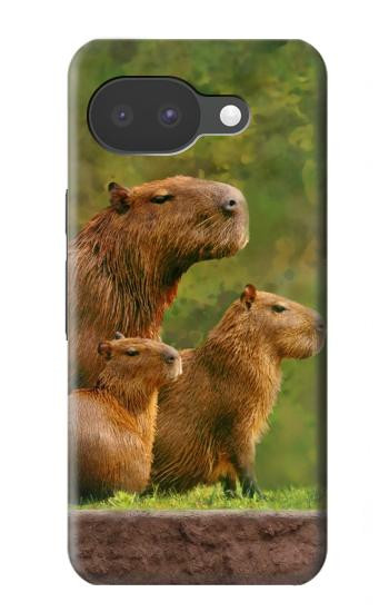 S3917 Capybara Family Giant Guinea Pig Hülle Schutzhülle Taschen für Google Pixel 10a