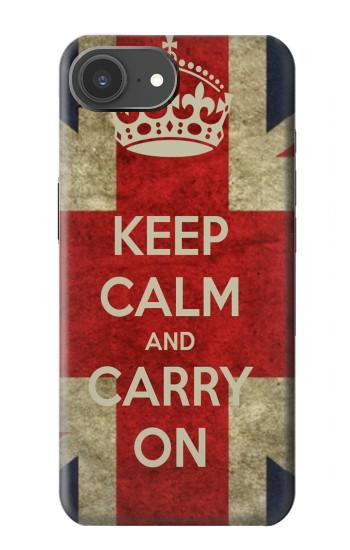 S0674 Keep Calm and Carry On Hülle Schutzhülle Taschen für iPhone 17e