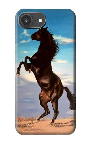 S0934 Wild Black Horse Hülle Schutzhülle Taschen für iPhone 17e