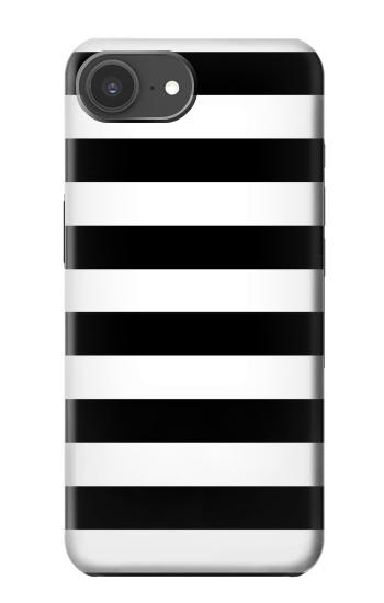 S1596 Black and White Striped Hülle Schutzhülle Taschen für iPhone 17e