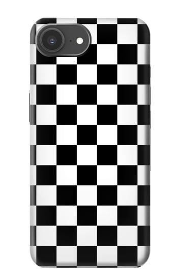 S1611 Black and White Check Chess Board Hülle Schutzhülle Taschen für iPhone 17e