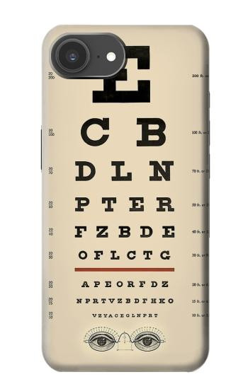 S2502 Eye Exam Chart Decorative Decoupage Poster Hülle Schutzhülle Taschen für iPhone 17e