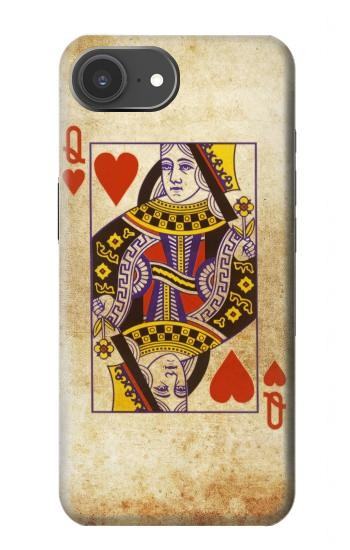 S2833 Poker Card Queen Hearts Hülle Schutzhülle Taschen für iPhone 17e