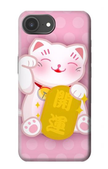 S3025 Pink Maneki Neko Lucky Cat Hülle Schutzhülle Taschen für iPhone 17e
