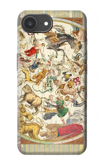S3145 Antique Constellation Star Sky Map Hülle Schutzhülle Taschen für iPhone 17e