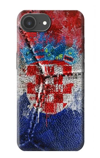 S3313 Croatia Flag Vintage Football Graphic Hülle Schutzhülle Taschen für iPhone 17e