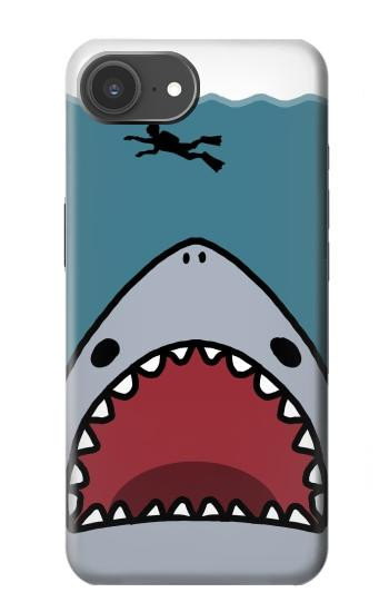 S3825 Cartoon Shark Sea Diving Hülle Schutzhülle Taschen für iPhone 17e
