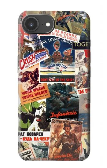 S3905 Vintage Army Poster Hülle Schutzhülle Taschen für iPhone 17e