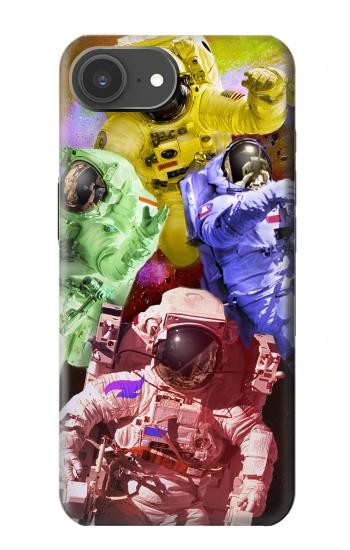 S3914 Colorful Nebula Astronaut Suit Galaxy Hülle Schutzhülle Taschen für iPhone 17e