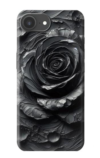 S3969 Black Rose Hard Brush Stroke Hülle Schutzhülle Taschen für iPhone 17e