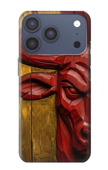 S4098 Span Bull Carved Artwork Hülle Schutzhülle Taschen für iPhone 17 Pro, 18 Pro