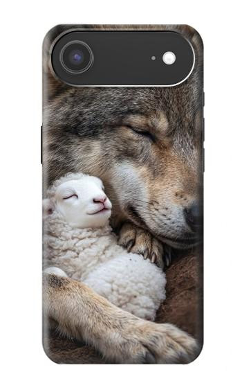 S4089 Gentle Wolf And Lamb Friendship Art Hülle Schutzhülle Taschen für iPhone Air