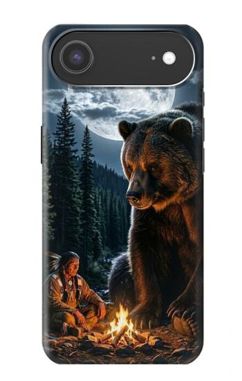 S4095 Majestic Bear Indian Wilderness Art Hülle Schutzhülle Taschen für iPhone Air