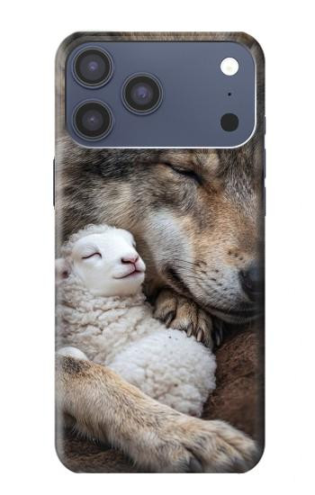 S4089 Gentle Wolf And Lamb Friendship Art Hülle Schutzhülle Taschen für iPhone 17 Pro Max