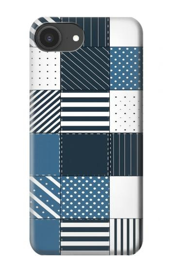 S4082 Modern Geometric Patchwork Pattern Hülle Schutzhülle Taschen für iPhone 16e, 17e
