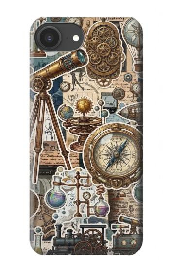 S4100 Vintage Scientific Discovery Collage Hülle Schutzhülle Taschen für iPhone 16e, 17e