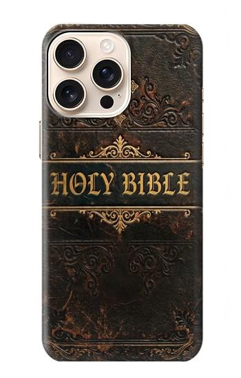 S4109 Vintage Antique Bible Book Cover Art Hülle Schutzhülle Taschen für iPhone 16 pro