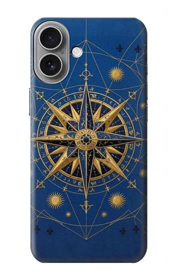 S4086 Nautical Compass Maritime Design Hülle Schutzhülle Taschen für iPhone 16 plus