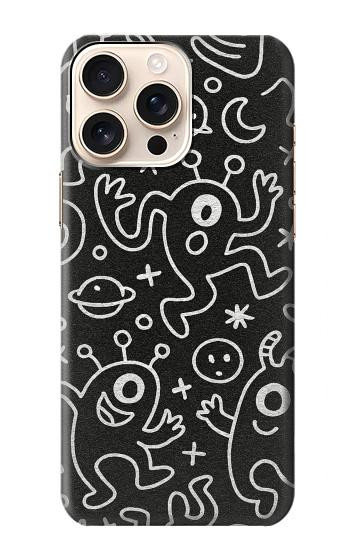 S4101 Cute Cartoon Monster Pattern Hülle Schutzhülle Taschen für iPhone 16 pro max