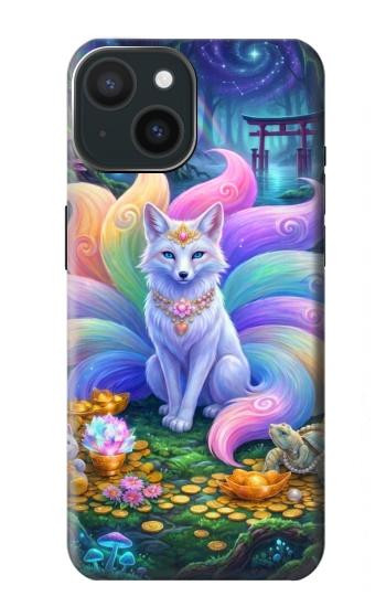 S4088 Fantasy Fox Spirit Magical Artwork Hülle Schutzhülle Taschen für iPhone 15