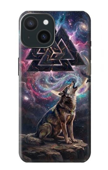 S4110 Mystic Wolf Ancient Symbol Artwork Hülle Schutzhülle Taschen für iPhone 15