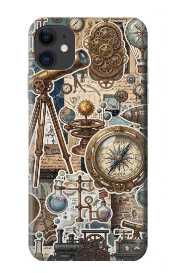 S4100 Vintage Scientific Discovery Collage Hülle Schutzhülle Taschen für iPhone 11