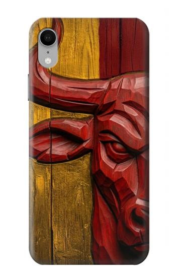 S4098 Span Bull Carved Artwork Hülle Schutzhülle Taschen für iPhone XR