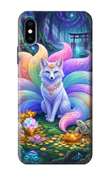 S4088 Fantasy Fox Spirit Magical Artwork Hülle Schutzhülle Taschen für iPhone X, iPhone XS