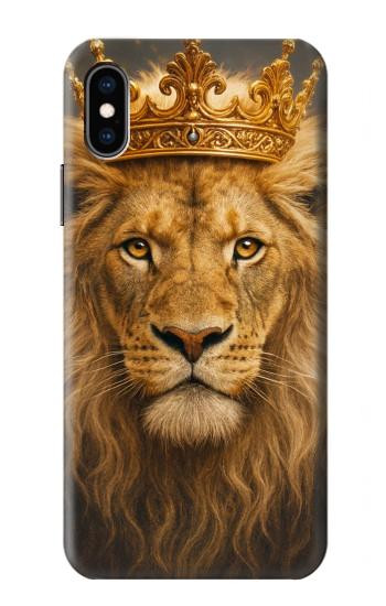 S4093 Royal Lion Portrait Artwork Hülle Schutzhülle Taschen für iPhone X, iPhone XS