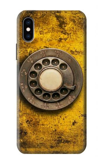 S4107 Retro Rotary Phone Dial Vintage Hülle Schutzhülle Taschen für iPhone X, iPhone XS
