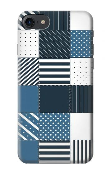 S4082 Modern Geometric Patchwork Pattern Hülle Schutzhülle Taschen für iPhone 7, iPhone 8, iPhone SE (2020) (2022)