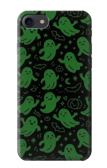 S4087 Cute Green Ghost Cartoon Pattern Hülle Schutzhülle Taschen für iPhone 7, iPhone 8, iPhone SE (2020) (2022)