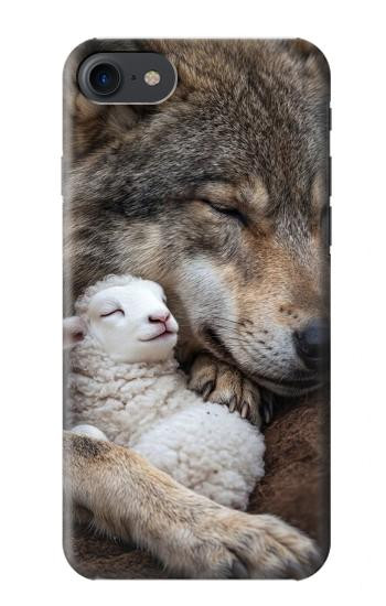 S4089 Gentle Wolf And Lamb Friendship Art Hülle Schutzhülle Taschen für iPhone 7, iPhone 8, iPhone SE (2020) (2022)