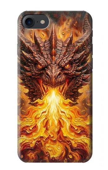 S4090 Epic Fire Dragon Fantasy Illustration Hülle Schutzhülle Taschen für iPhone 7, iPhone 8, iPhone SE (2020) (2022)