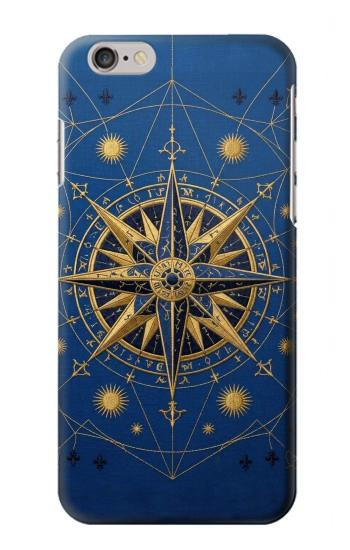 S4086 Nautical Compass Maritime Design Hülle Schutzhülle Taschen für iPhone 6 6S