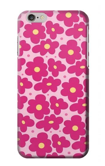 S4097 Pink Floral Seamless Pattern Design Hülle Schutzhülle Taschen für iPhone 6 6S