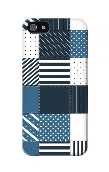 S4082 Modern Geometric Patchwork Pattern Hülle Schutzhülle Taschen für iPhone 5 5S SE