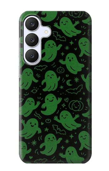 S4087 Cute Green Ghost Cartoon Pattern Hülle Schutzhülle Taschen für Samsung Galaxy S25 FE