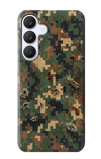 S4091 Green Digital Camouflage Pattern Hülle Schutzhülle Taschen für Samsung Galaxy S25 FE